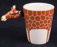 World Market Giraffe 3D Sculpted Coffee Mug